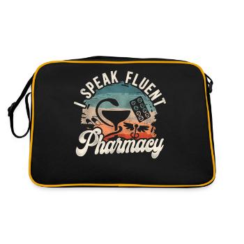 Pharmacy Tech Technician - Retro Tasche - Schwarz/Gold - Hinten