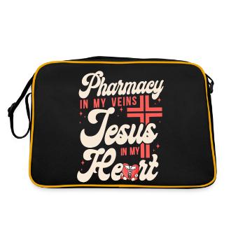 Technicien en pharmacie - Sac Retro - noir/or - Dos