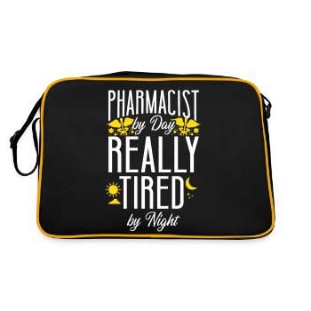 Technicien en pharmacie - Sac Retro - noir/or - Dos