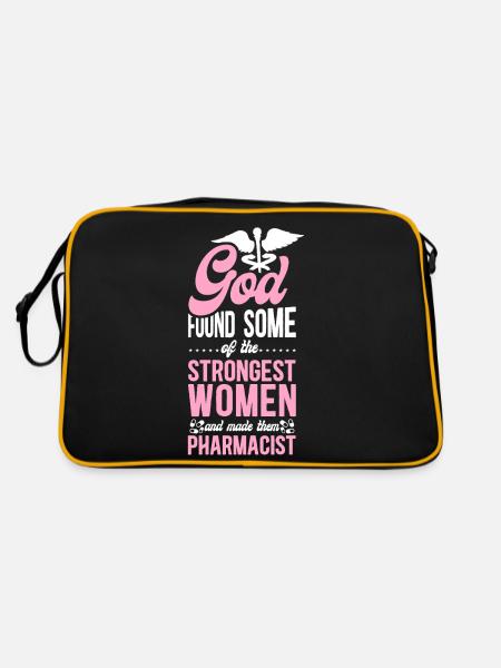 Pharmacy Tech Technician - Retro Bag - black/gold - Back