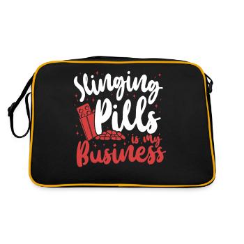 Pharmacy Tech Technician - Retro Bag - black/gold - Back