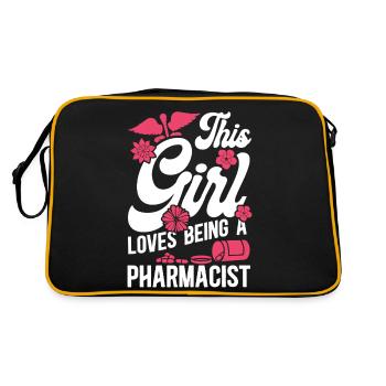 Technicien en pharmacie - Sac Retro - noir/or - Dos