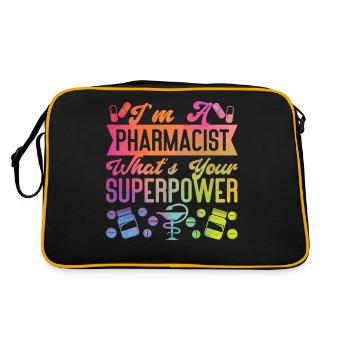 Technicien en pharmacie - Sac Retro - noir/or - Dos
