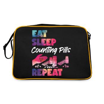 Pharmacy Tech Technician - Retro Tasche - Schwarz/Gold - Hinten