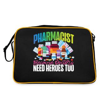 Pharmacy Tech Technician - Retro Bag - black/gold - Back