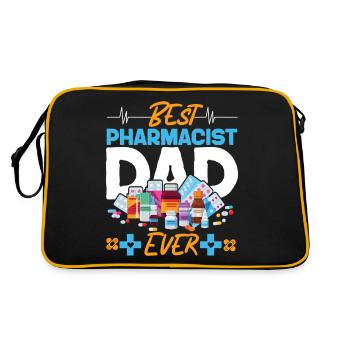 Pharmacy Tech Technician - Retro Tasche - Schwarz/Gold - Hinten
