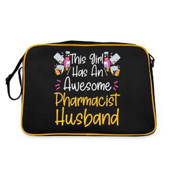 Pharmacy Tech Technician - Retro Bag - black/gold - Back