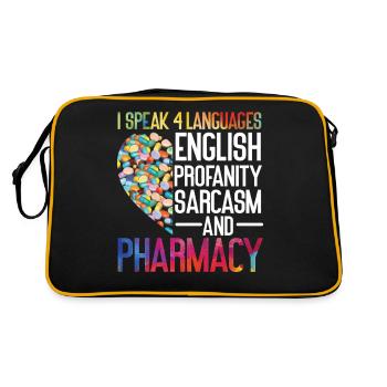 Pharmacy Tech Technician - Retro Bag - black/gold - Back