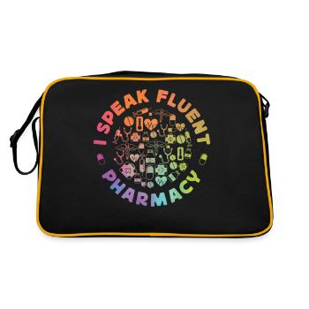 Pharmacy Tech Technician - Retro Tasche - Schwarz/Gold - Hinten
