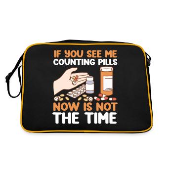 Pharmacy Tech Technician - Retro Bag - black/gold - Back