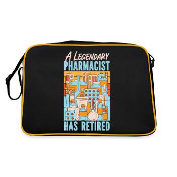 Technicien en pharmacie - Sac Retro - noir/or - Dos