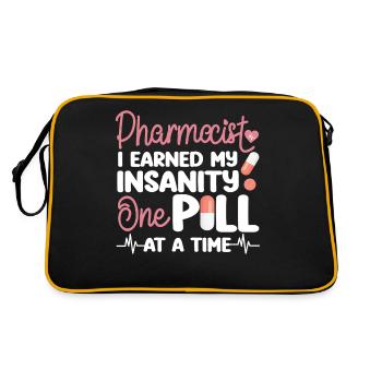 Technicien en pharmacie - Sac Retro - noir/or - Dos