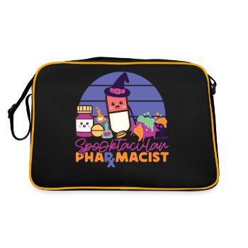 Pharmacy Tech Technician - Retro Bag - black/gold - Back