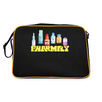 Pharmacy Tech Technician - Retro Bag - black/gold - Back