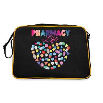 Pharmacy Tech Technician - Retro Tasche - Schwarz/Gold - Hinten