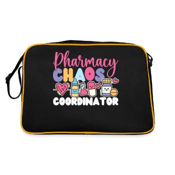 Pharmacy Tech Technician - Retro Bag - black/gold - Back