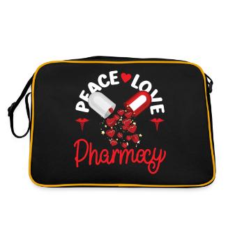Pharmacy Tech Technician - Retro Tasche - Schwarz/Gold - Hinten