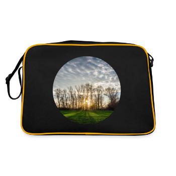 Sunlight in spring - Retro Bag - black/gold - Back