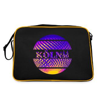Cologne logo made of disco ball - Retro Bag - black/gold - Back