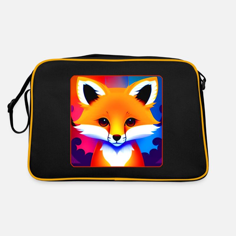 Renard coloré mignon Sac Retro