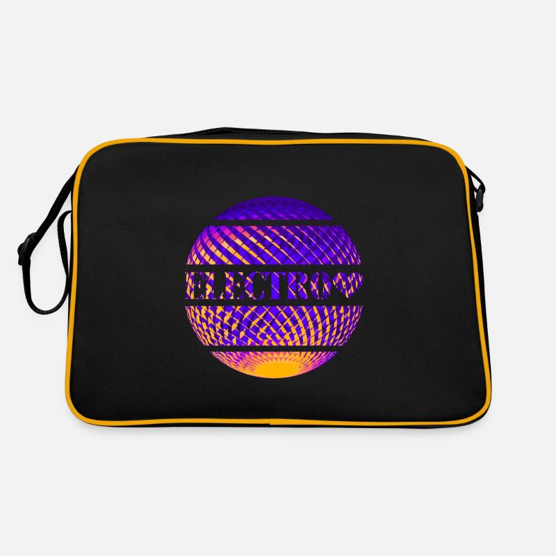 Electro - Retro Tasche - Schwarz/Gold