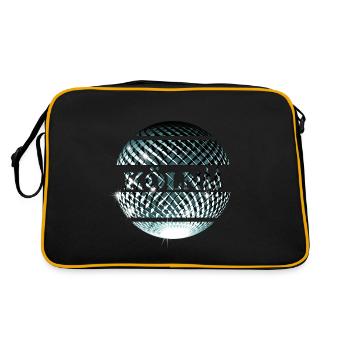 Cologne logo with platinum blue disco ball - Retro Bag - black/gold - Back