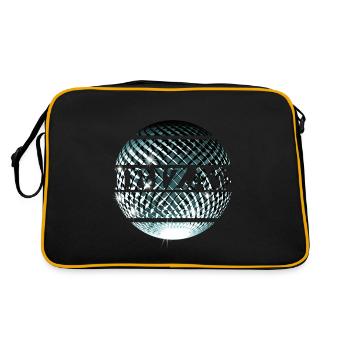 Ibiza Elegant Platinum Blue Disco Ball - Retro Bag - black/gold - Back