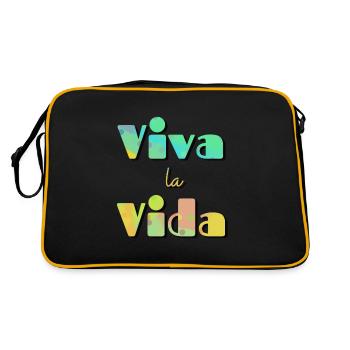 Vis ta vie, vis ta vie - Sac Retro - noir/or - Dos