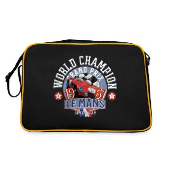 Vintage World Champion Speedway - Retro Bag - black/gold - Back