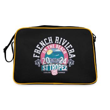 St Tropez French Riviera Travel the world - Sac Retro - noir/or - Dos