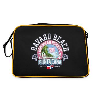 Bavaro beach Punta Cana travel the world - Retro Bag - black/gold - Back