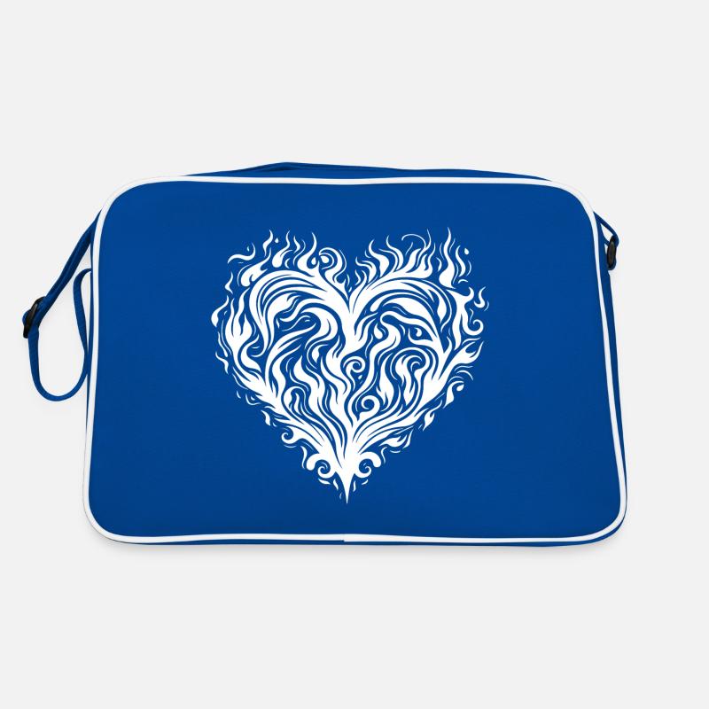 Heart Fire Love Retro Bag