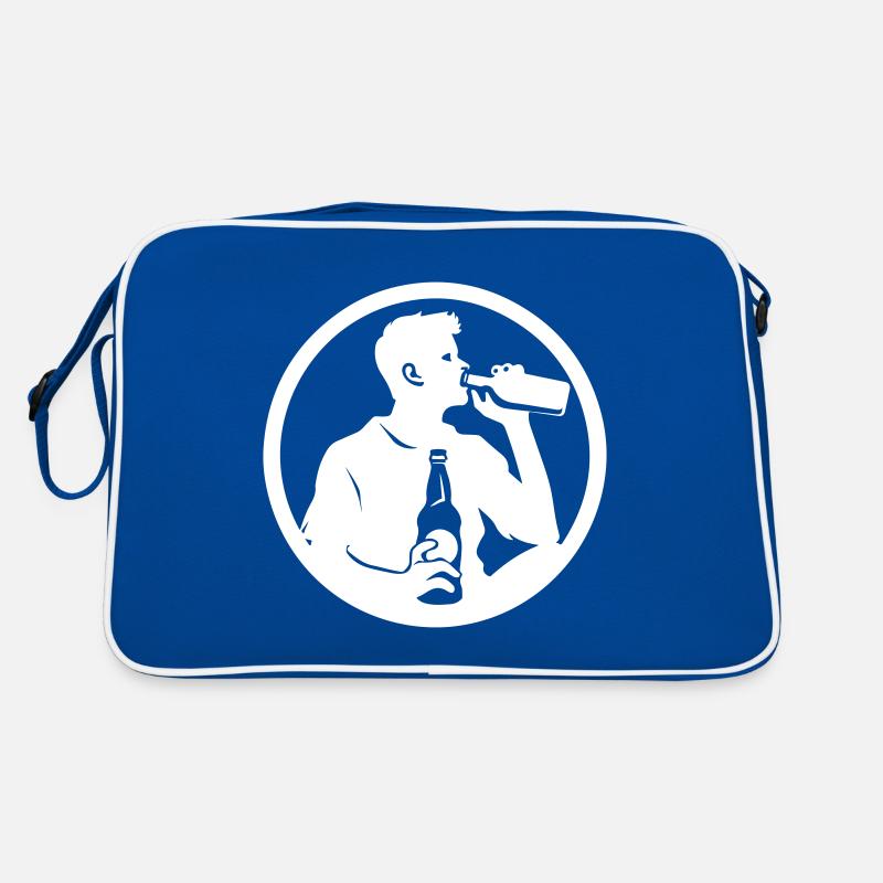 Silhouette Drinking Retro Bag