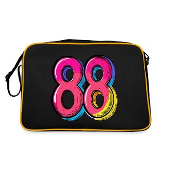 Bande dessinée à 88 chiffres - Sac Retro - noir/or - Dos