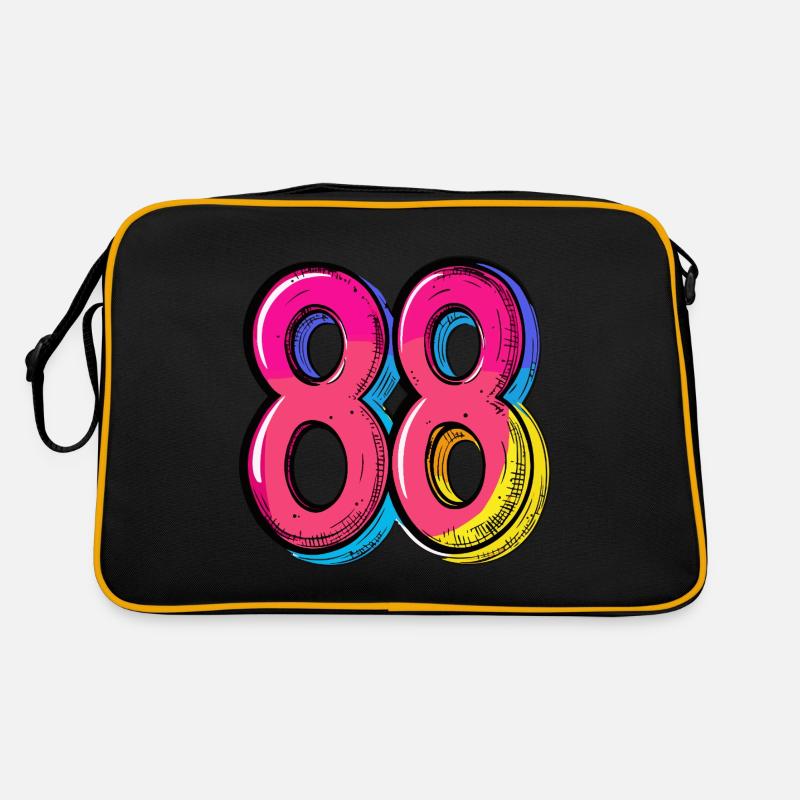 88 Number Comic Retro Bag