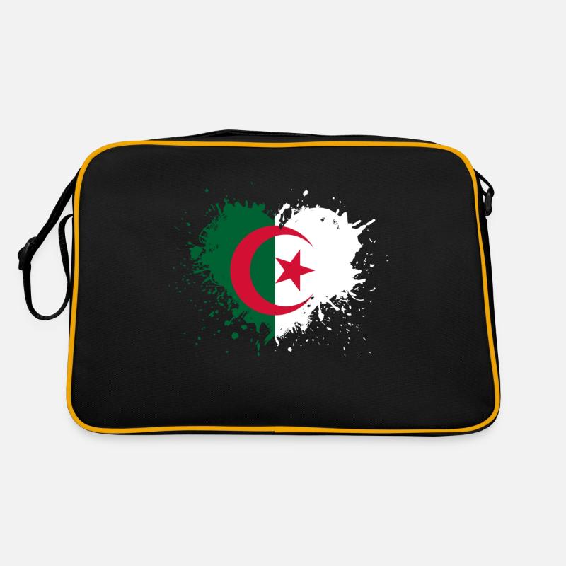 Coeur drapeau algerie Sac Retro