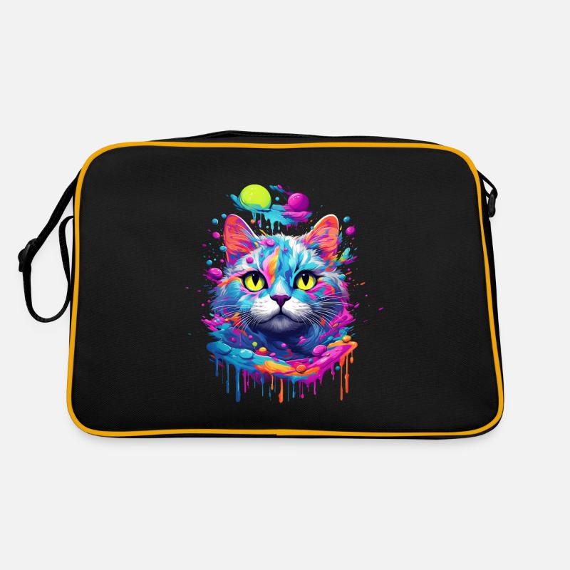 Pop-Art Katze Retro Tasche