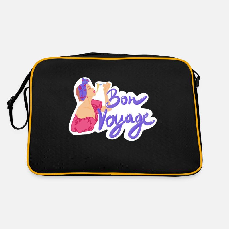 Bon Voyage Gute Reise Retro Tasche