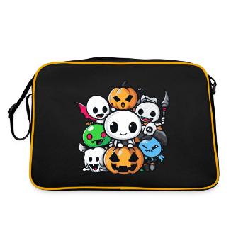 Halloween Party Figures Comic - Retro Bag - black/gold - Back