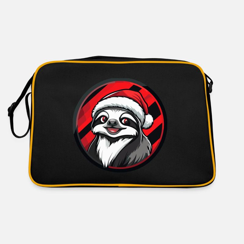 Faultier Weihnachten Tier Retro Tasche