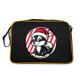 Skunk Animal de Noël - Sac Retro - noir/or - Dos