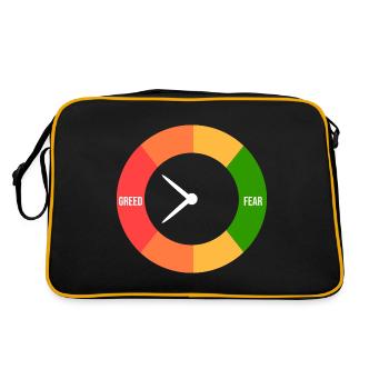Greed > fear - Retro Bag - black/gold - Back