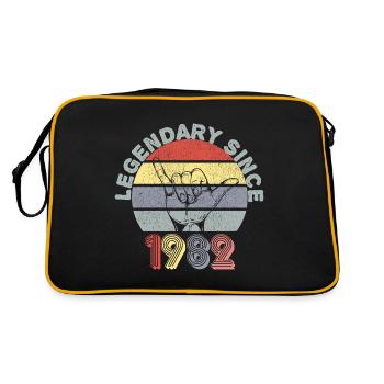 1982 | Vintage Legendary since 1982 Anniversaire - Sac Retro - noir/or - Dos