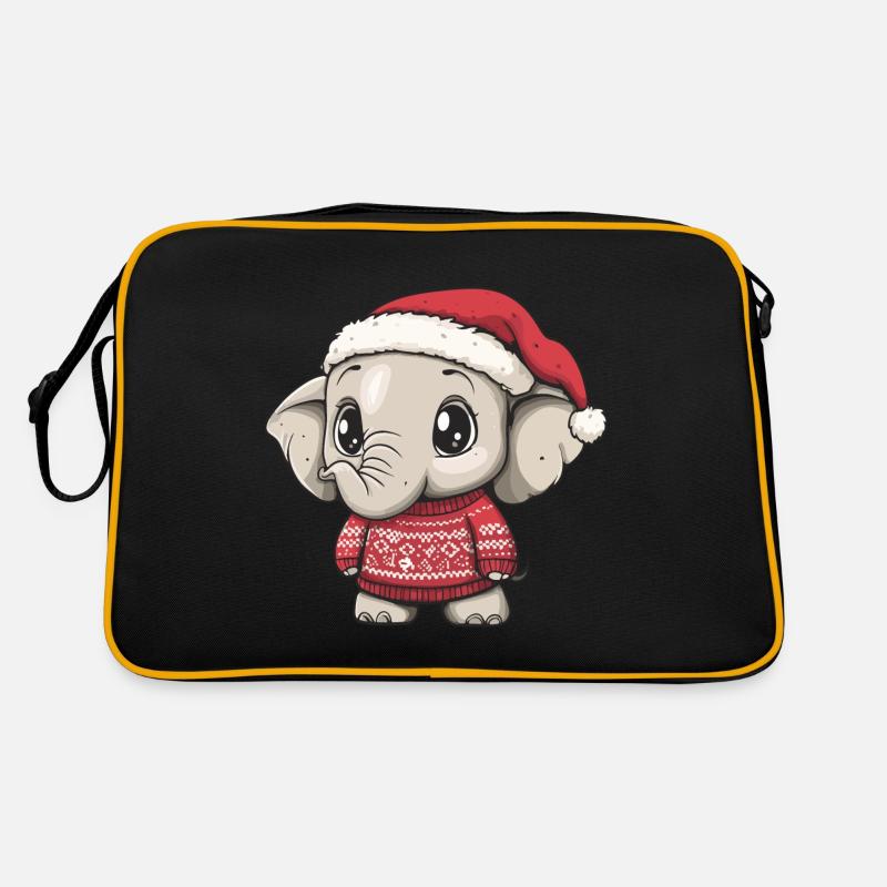 Noël des éléphants Sac Retro