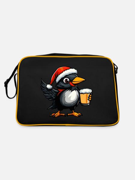 Bière de Noël Raven Crow - Sac Retro - noir/or - Dos