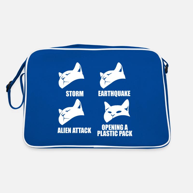 Cat - selective perception - saying Retro Bag