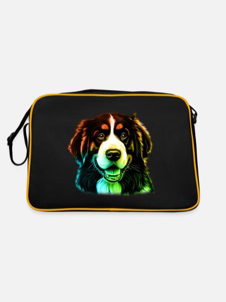 Bernadin Dog - Retro Bag - black/gold - Back