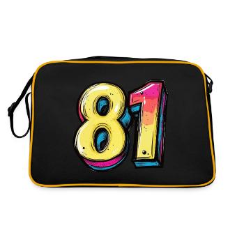 81 Number Comic - Retro Bag - black/gold - Back