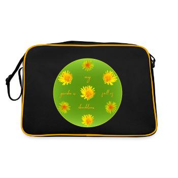 Pissenlit de jardin pissenlit - Sac Retro - noir/or - Dos