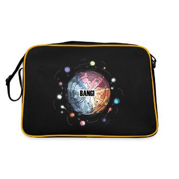 Big Bang coloré avec des planètes - Bang ! - Sac Retro - noir/or - Dos